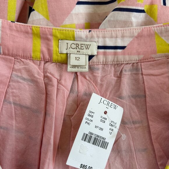 J. Crew "Saved by the Bell" Geometric Skirt - NWT - Picture 3 of 4
